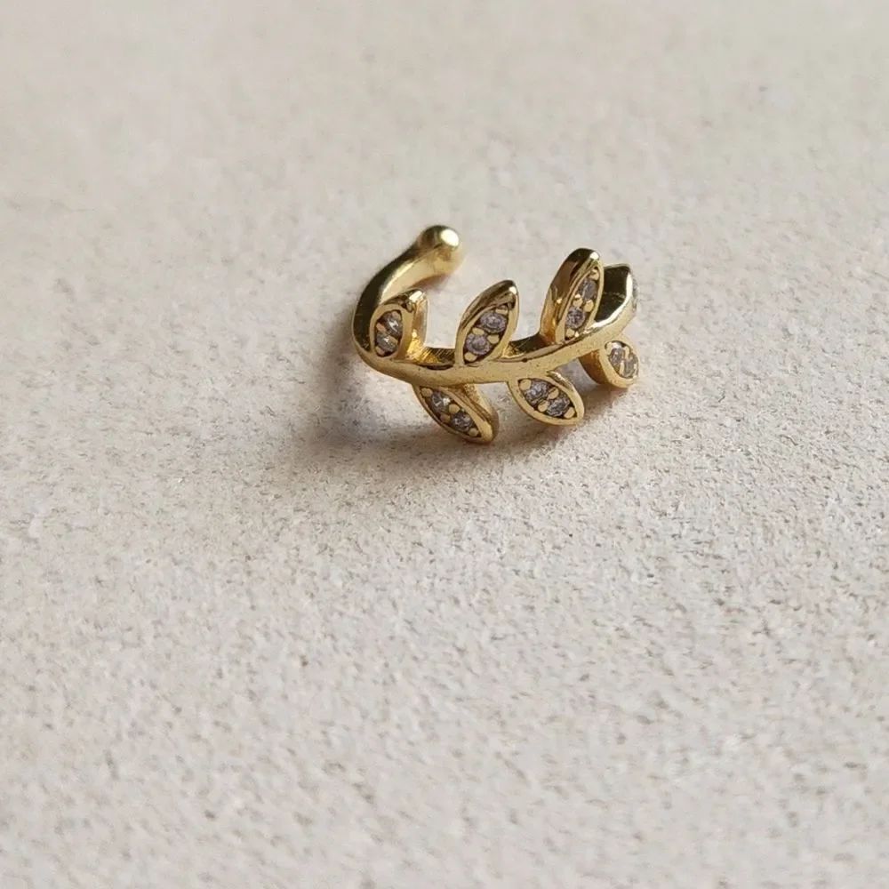 Gold Leaf Cuff Earring